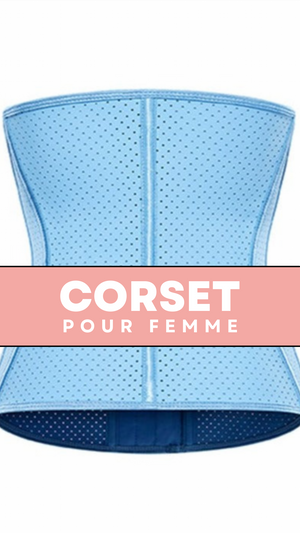CORSET MINCEUR INVISIBLE EN LATEX (BLEU)