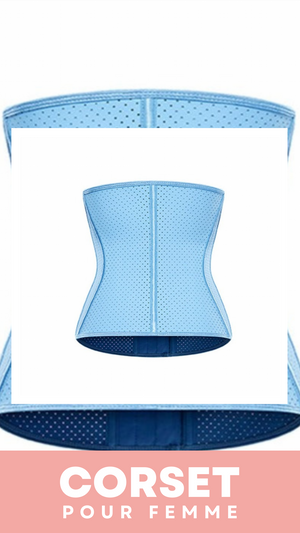 CORSET MINCEUR INVISIBLE EN LATEX (BLEU)