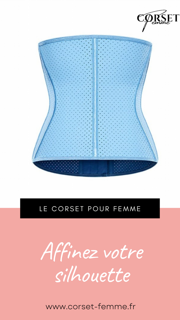 CORSET MINCEUR INVISIBLE EN LATEX (BLEU)