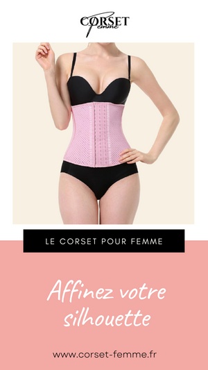 CORSET MINCEUR INVISIBLE EN LATEX (ROSE)