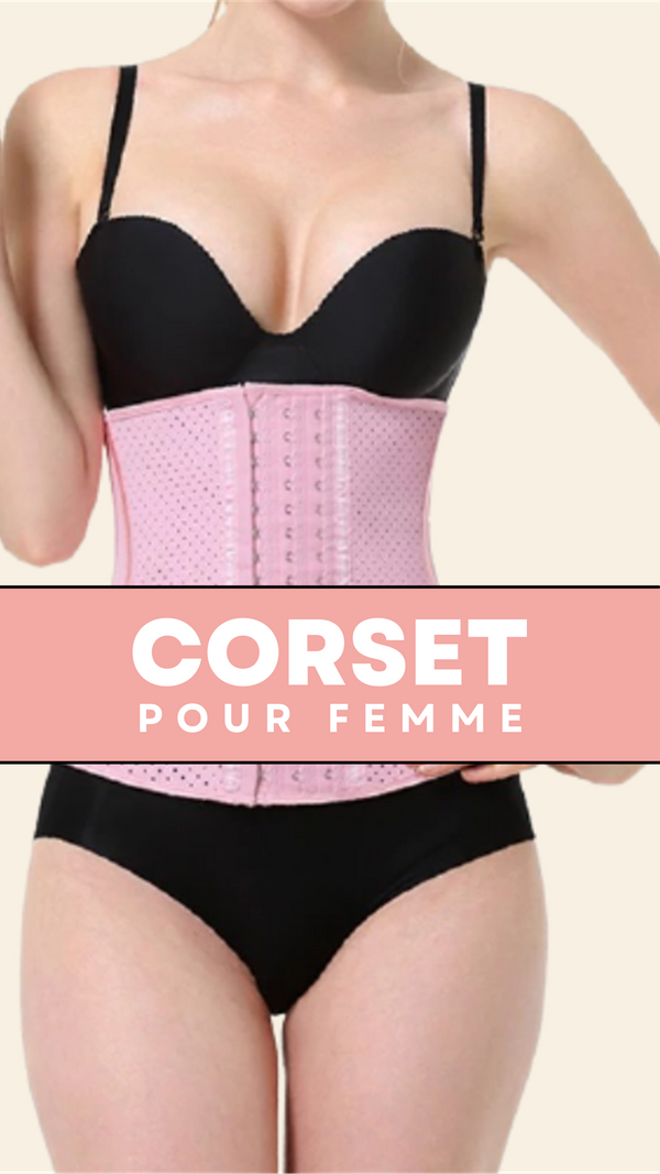CORSET MINCEUR INVISIBLE EN LATEX (ROSE)