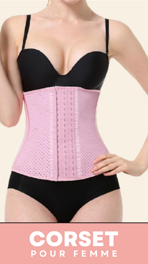 CORSET MINCEUR INVISIBLE EN LATEX (ROSE)