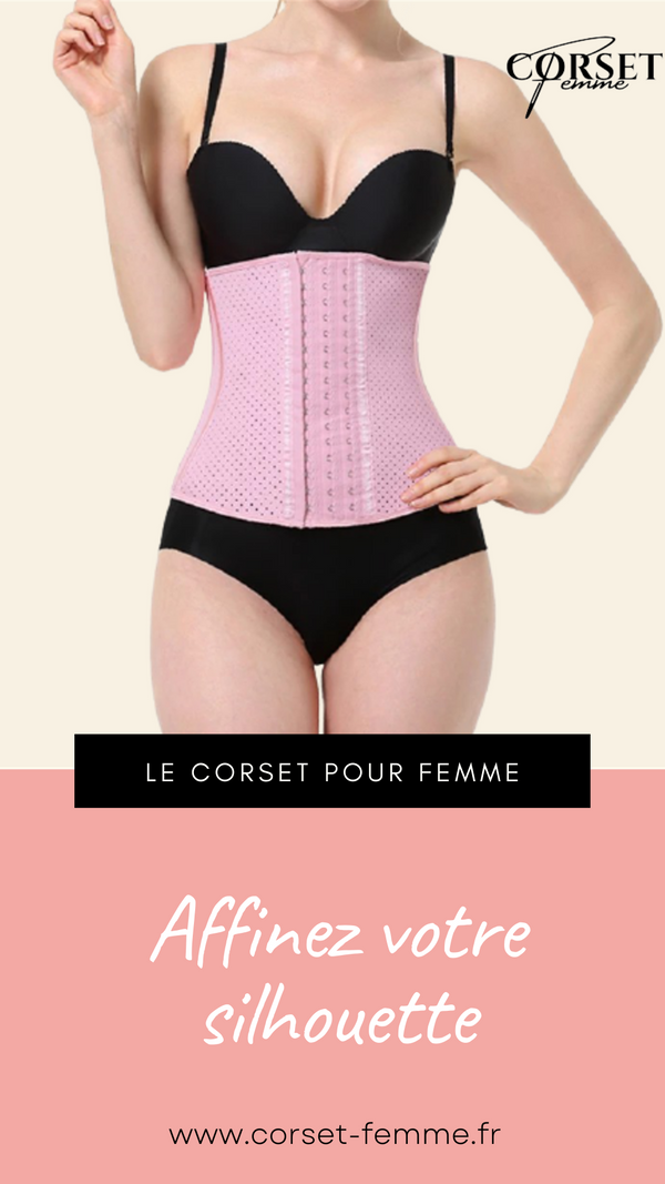 CORSET MINCEUR INVISIBLE EN LATEX (ROSE)
