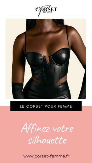 CORSET BUSTIER COURT EN LATEX ELLIE