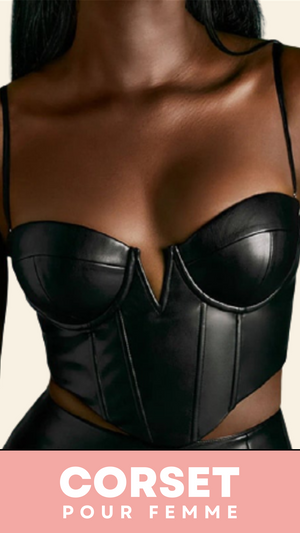 CORSET BUSTIER COURT EN LATEX ELLIE