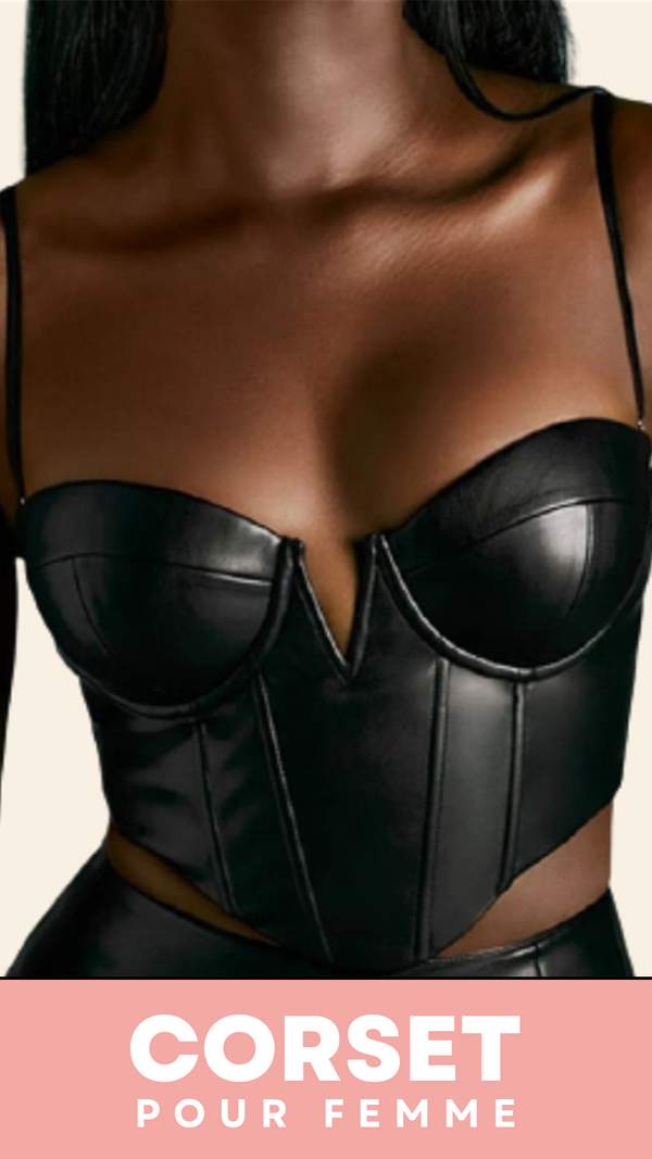 CORSET BUSTIER COURT EN LATEX ELLIE