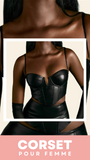 CORSET BUSTIER COURT EN LATEX ELLIE