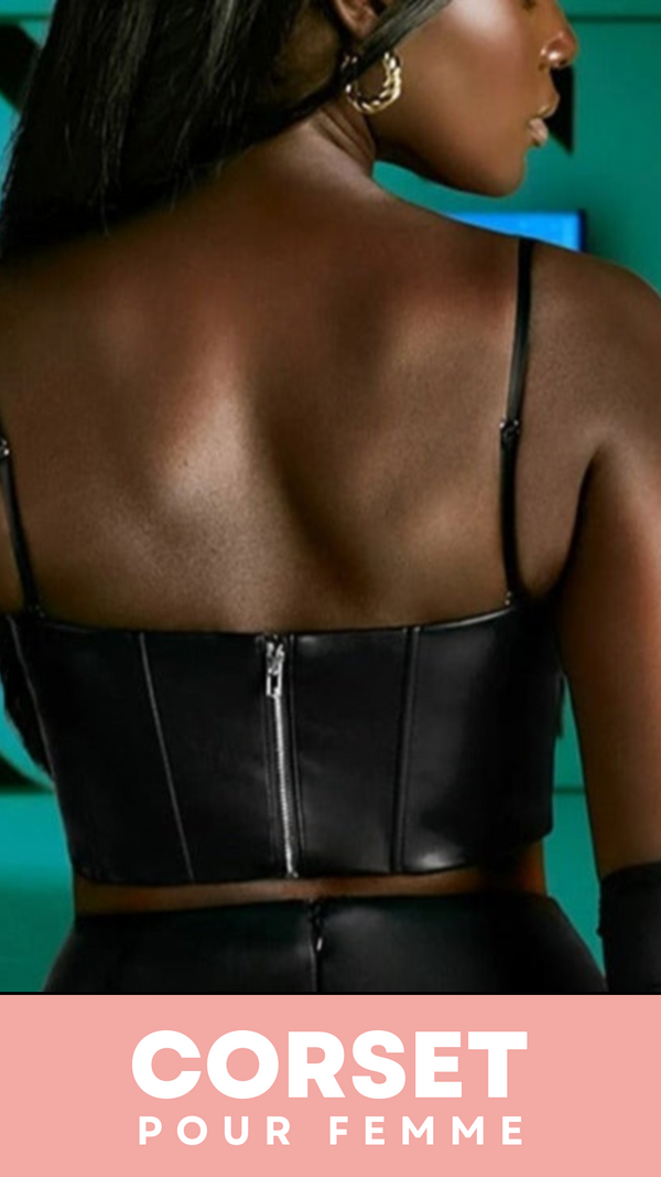 CORSET BUSTIER COURT EN LATEX ELLIE