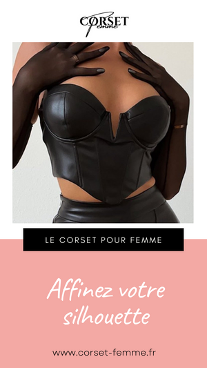 CORSET BUSTIER COURT EN LATEX ELLIE