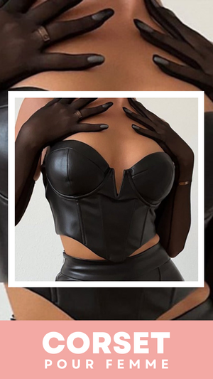 CORSET BUSTIER COURT EN LATEX ELLIE