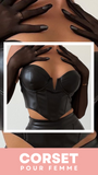 CORSET BUSTIER COURT EN LATEX ELLIE