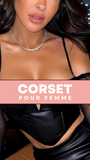 CORSET BUSTIER COURT EN LATEX ELLIE