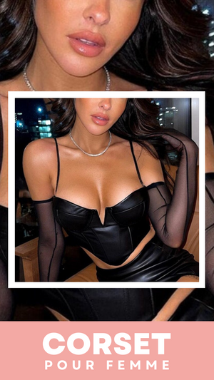CORSET BUSTIER COURT EN LATEX ELLIE