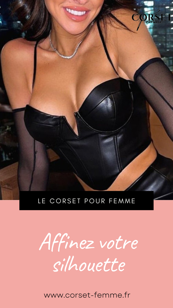 CORSET BUSTIER COURT EN LATEX ELLIE