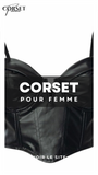 CORSET BUSTIER COURT EN LATEX ELLIE