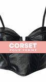 CORSET BUSTIER COURT EN LATEX ELLIE