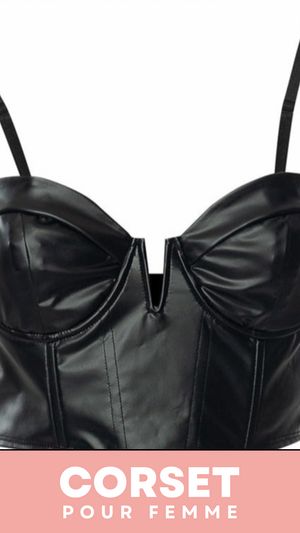 CORSET BUSTIER COURT EN LATEX ELLIE