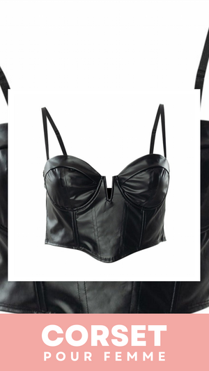 CORSET BUSTIER COURT EN LATEX ELLIE