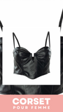 CORSET BUSTIER COURT EN LATEX ELLIE