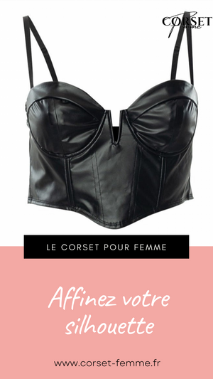CORSET BUSTIER COURT EN LATEX ELLIE