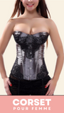 CORSET BUSTIER DENTELLE AVEC PORTE-JARRETELLES NINA