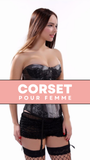CORSET BUSTIER DENTELLE AVEC PORTE-JARRETELLES NINA