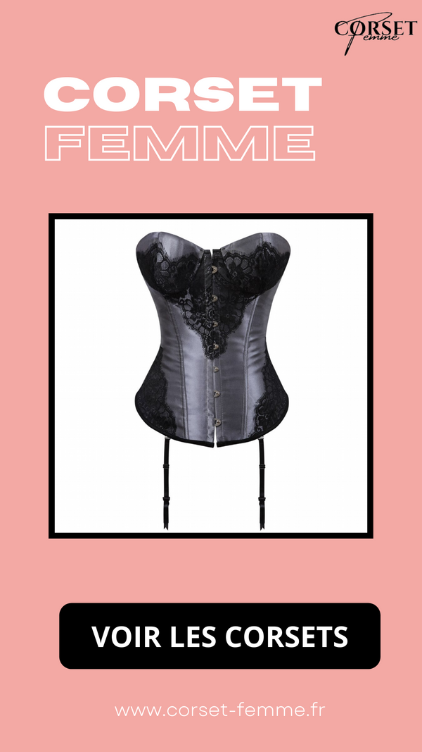 CORSET BUSTIER DENTELLE AVEC PORTE-JARRETELLES NINA