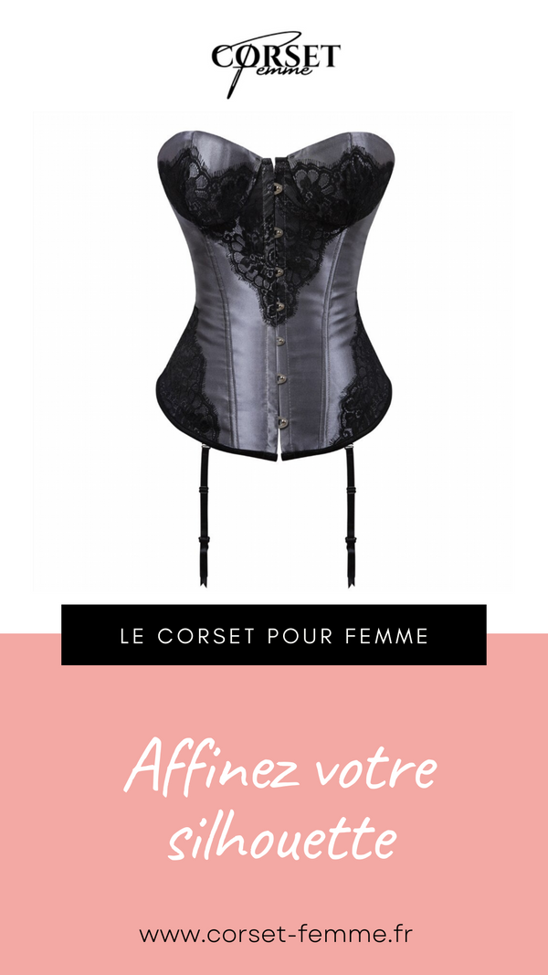 CORSET BUSTIER DENTELLE AVEC PORTE-JARRETELLES NINA