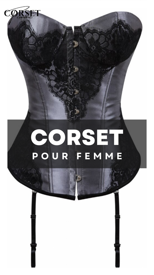 CORSET BUSTIER DENTELLE AVEC PORTE-JARRETELLES NINA