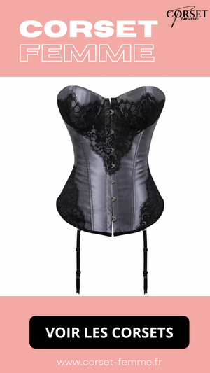 CORSET BUSTIER DENTELLE AVEC PORTE-JARRETELLES NINA