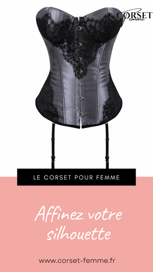 CORSET BUSTIER DENTELLE AVEC PORTE-JARRETELLES NINA