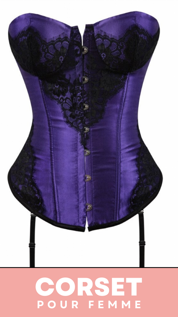 CORSET BUSTIER DENTELLE AVEC PORTE-JARRETELLES ZOEY