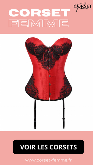 CORSET BUSTIER DENTELLE AVEC PORTE-JARRETELLES AMINA