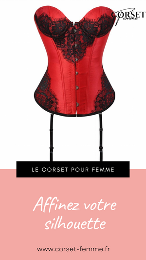 CORSET BUSTIER DENTELLE AVEC PORTE-JARRETELLES AMINA