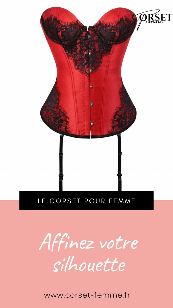 CORSET BUSTIER DENTELLE AVEC PORTE-JARRETELLES AMINA