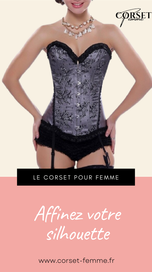 CORSET BUSTIER FLORAL AVEC PORTE-JARRETELLES ALISSON