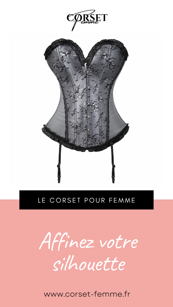 CORSET BUSTIER FLORAL AVEC PORTE-JARRETELLES ALISSON