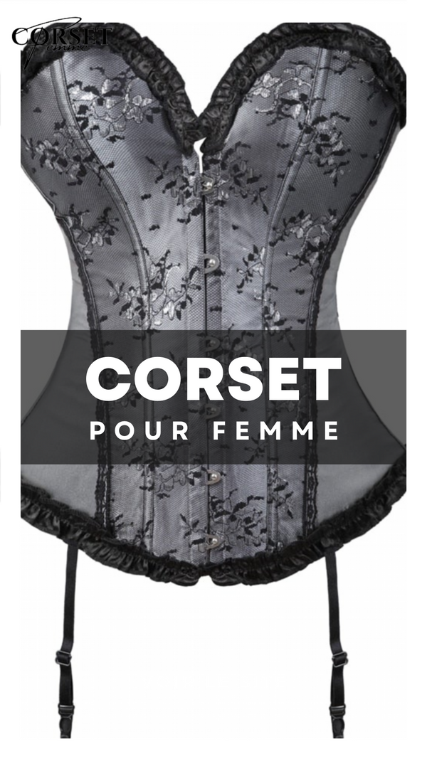 CORSET BUSTIER FLORAL AVEC PORTE-JARRETELLES ALISSON