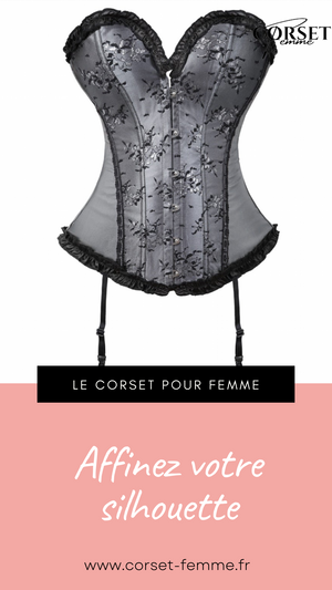 CORSET BUSTIER FLORAL AVEC PORTE-JARRETELLES ALISSON