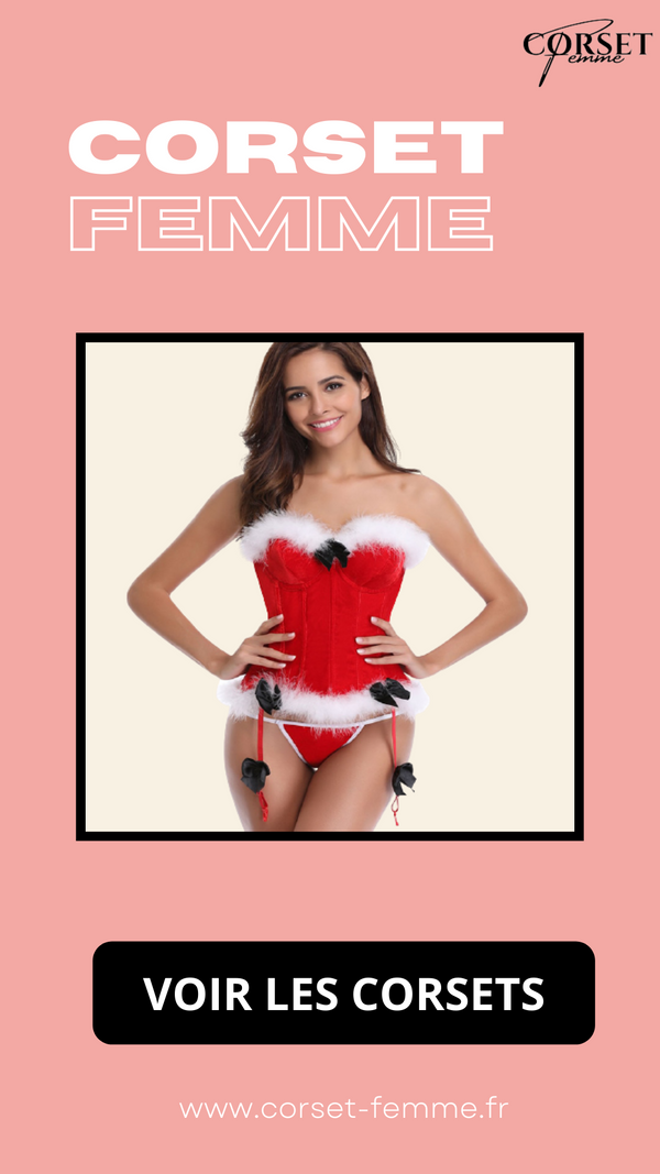 CORSET BUSTIER NOËL AVEC PORTE-JARRETELLES JAYCEE