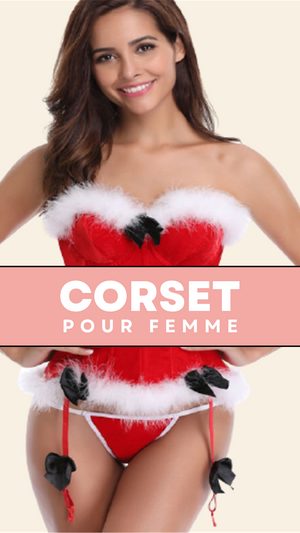 CORSET BUSTIER NOËL AVEC PORTE-JARRETELLES JAYCEE