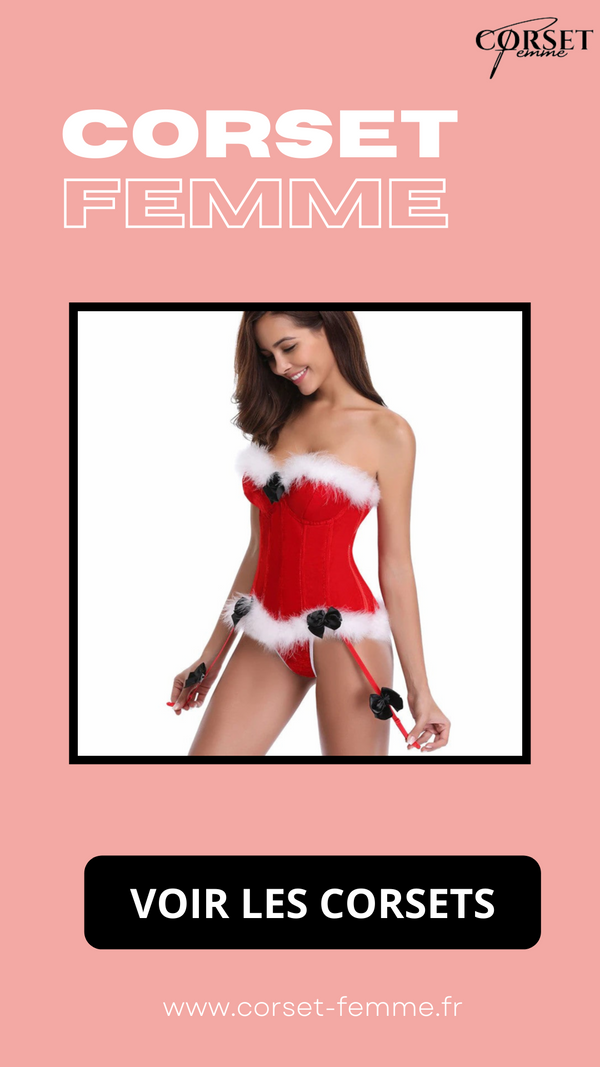 CORSET BUSTIER NOËL AVEC PORTE-JARRETELLES JAYCEE