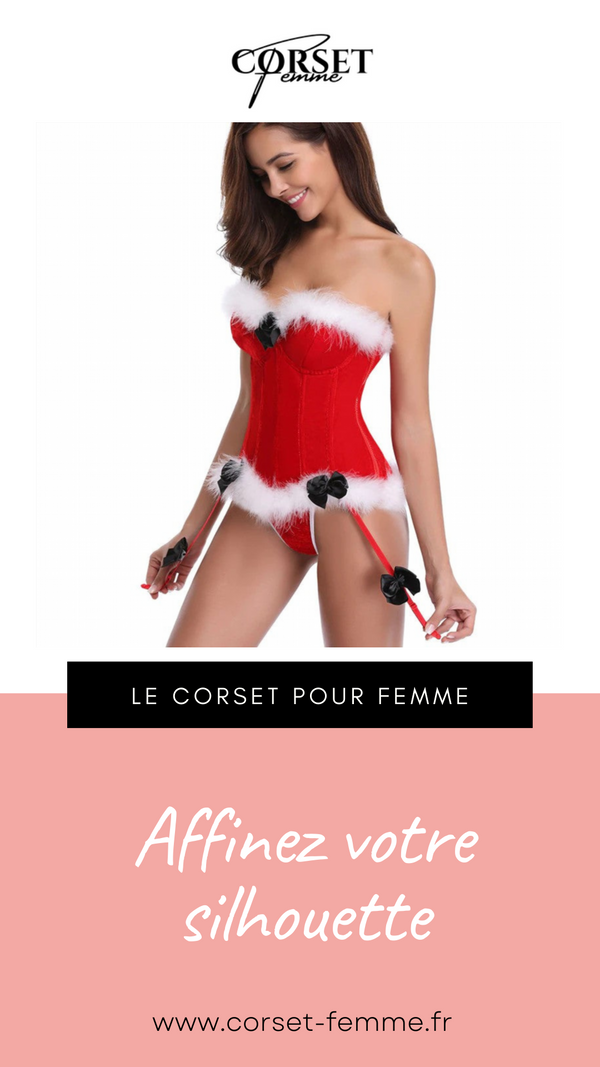 CORSET BUSTIER NOËL AVEC PORTE-JARRETELLES JAYCEE