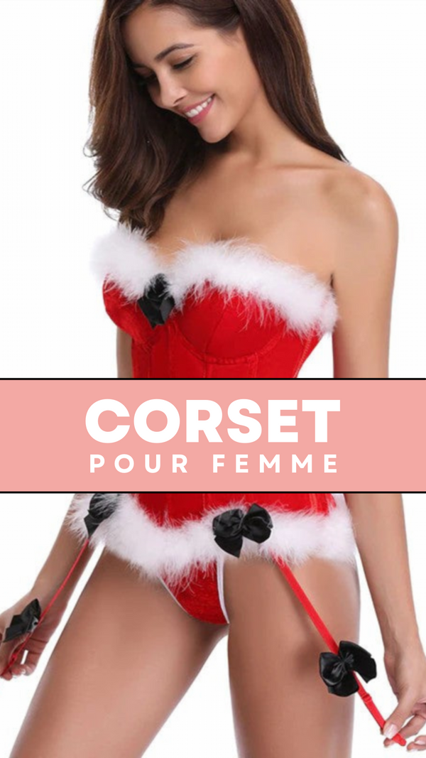 CORSET BUSTIER NOËL AVEC PORTE-JARRETELLES JAYCEE