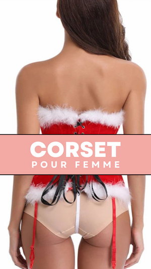 CORSET BUSTIER NOËL AVEC PORTE-JARRETELLES JAYCEE