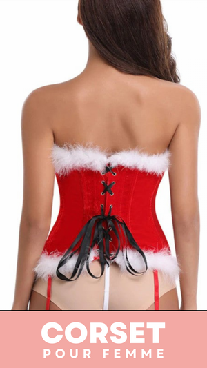 CORSET BUSTIER NOËL AVEC PORTE-JARRETELLES JAYCEE