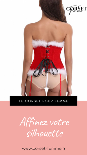 CORSET BUSTIER NOËL AVEC PORTE-JARRETELLES JAYCEE