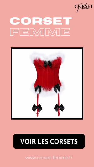 CORSET BUSTIER NOËL AVEC PORTE-JARRETELLES JAYCEE
