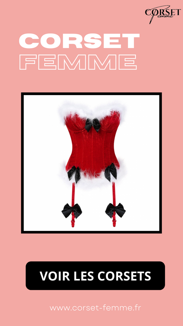 CORSET BUSTIER NOËL AVEC PORTE-JARRETELLES JAYCEE