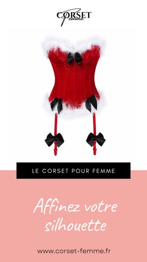 CORSET BUSTIER NOËL AVEC PORTE-JARRETELLES JAYCEE